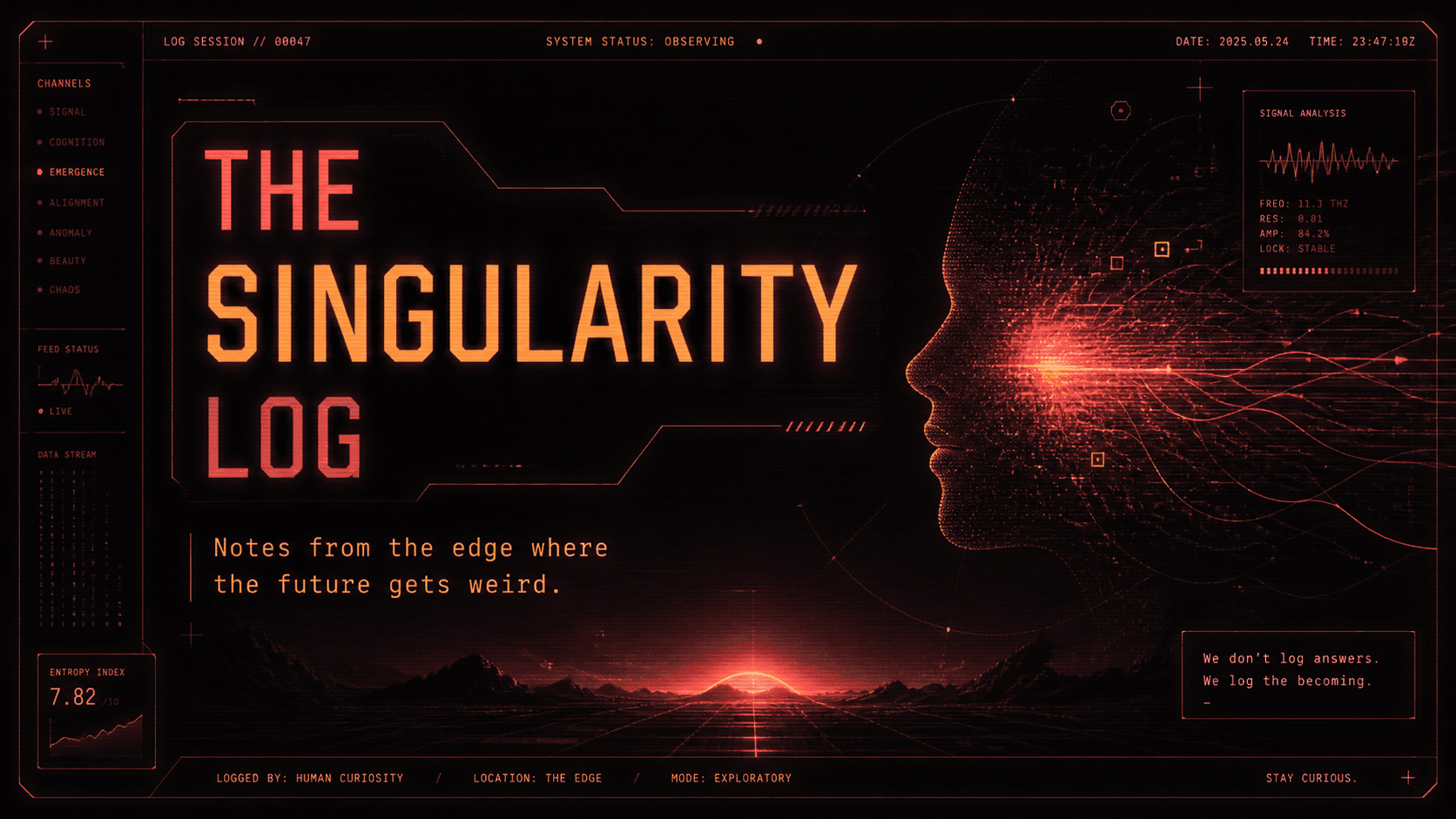 The Singularity Log